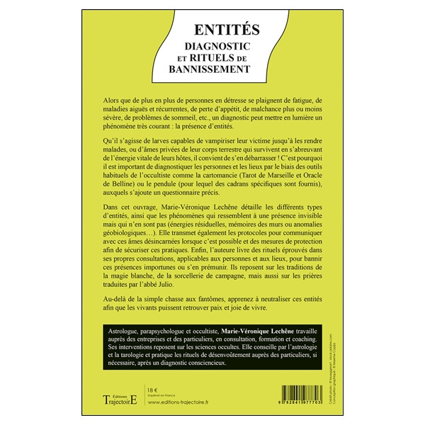 Entités diagnostic et rituels de bannissement - Pour libérer les personnes et les lieux