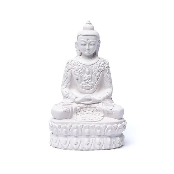 Amithaba Bouddha blanc -- 13cm