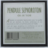 Pendule Sephoroton en Oeil de Tigre