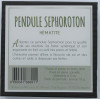 Pendule Sephoroton en Hématite