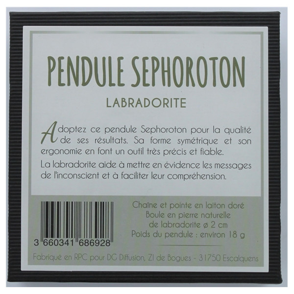 Pendule Sephoroton en Labradorite