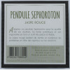 Pendule Sephoroton en Jaspe Rouge