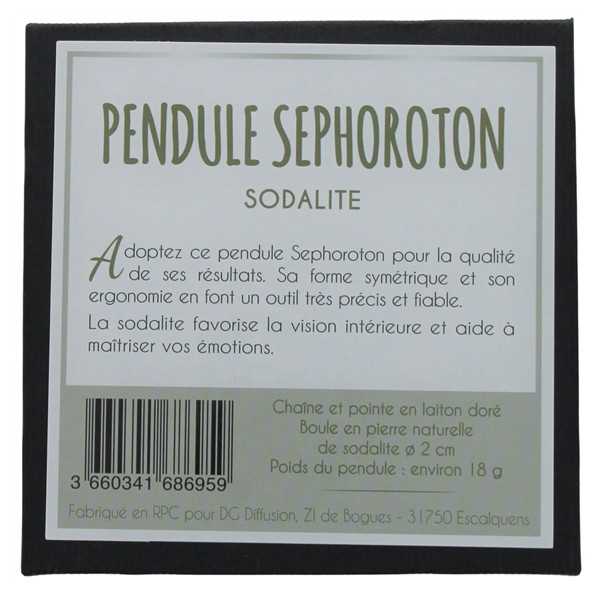 Pendule Sephoroton en Sodalite