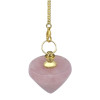 Pendule Toupie en Quartz Rose
