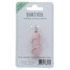 Pendentif en Quartz Rose Pointe Biterminée et Spirale en Métal Argenté