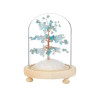 Arbre du Bonheur sous cloche Amazonite