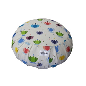 Zafu Enfant en Coton Imprimé Lotus