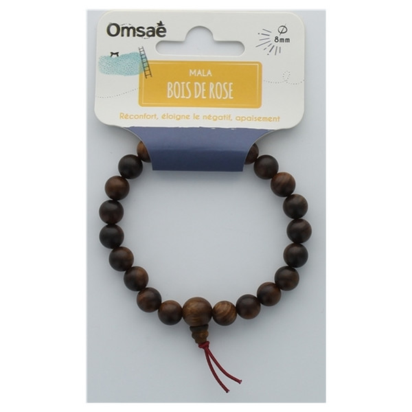 Bracelet Mala - Bois de rose
