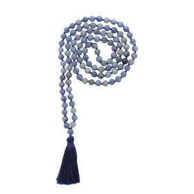 Mala en Quartz Bleu 108 perles