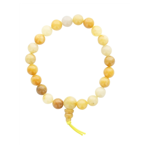 Bracelet Mala - Jade jaune
