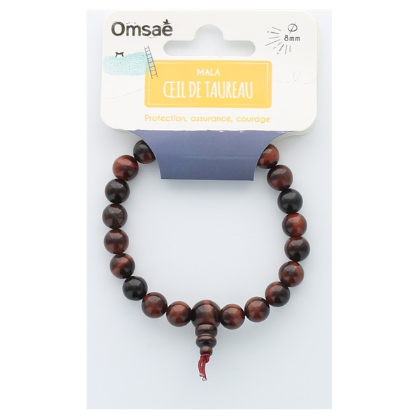 Bracelet Mala - Oeil de taureau