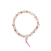 Bracelet Mala Enfant - Quartz rose et Pierre du soleil