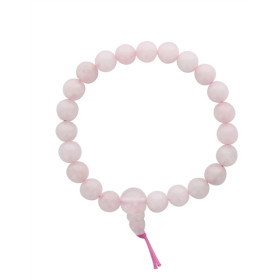 Bracelet Mala - Quartz rose