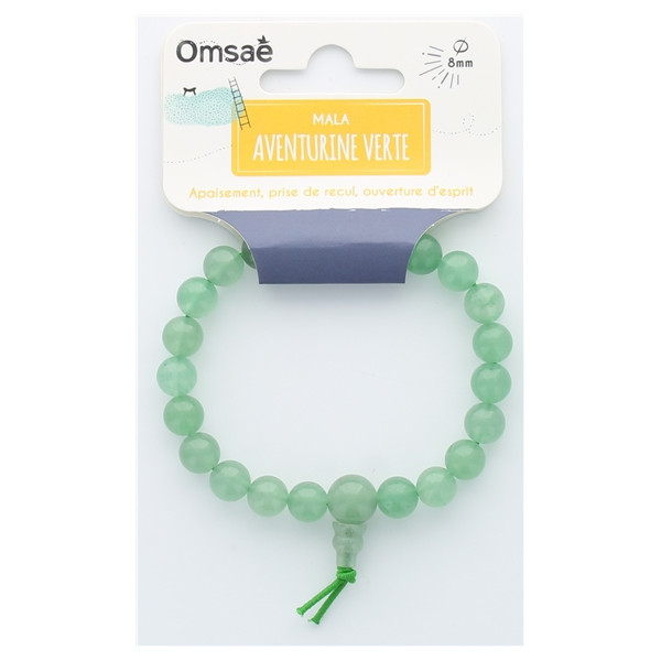 Bracelet Mala - Aventurine verte