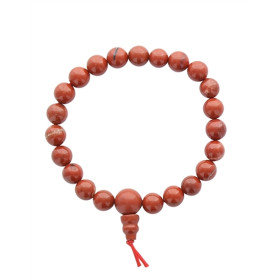 Bracelet Mala - Jaspe rouge