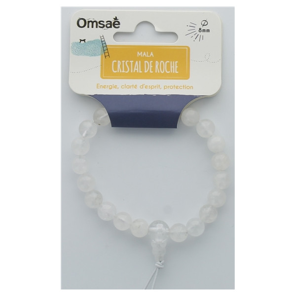 Bracelet Mala - Cristal de roche