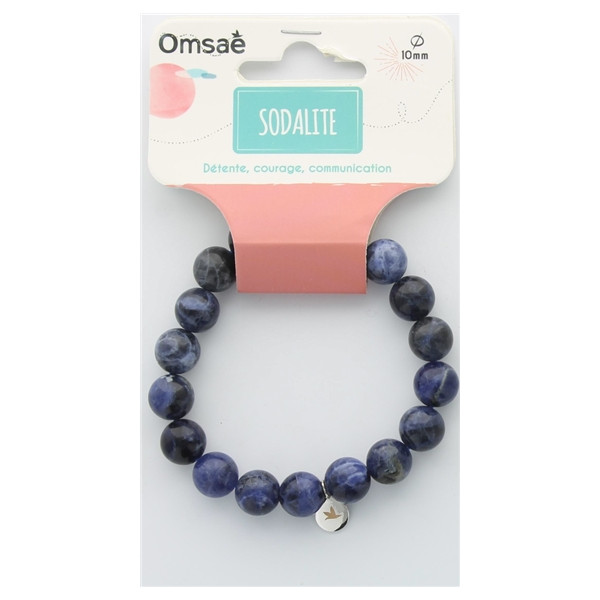 Bracelet Sodalite Perles rondes 10 mm