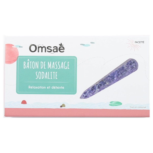Bâton de Massage Facetté en Sodalite