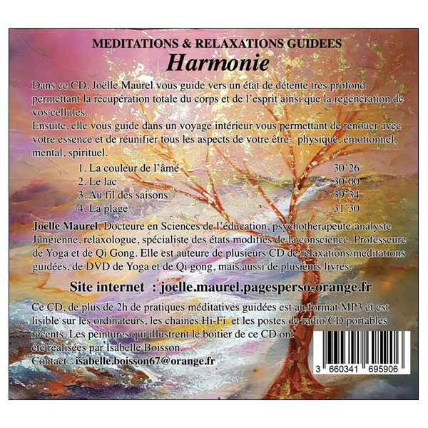 Méditations & Relaxations guidées - Harmonie - CD