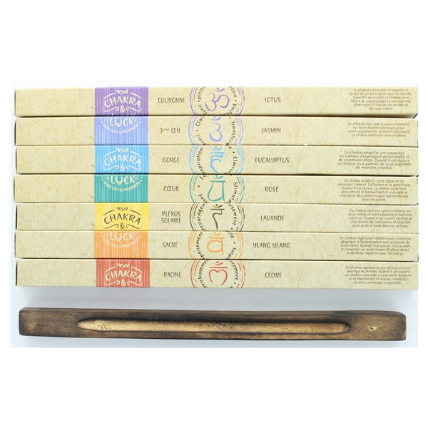 Coffret Encens Bâton Chakra Luck 7 Fragrances