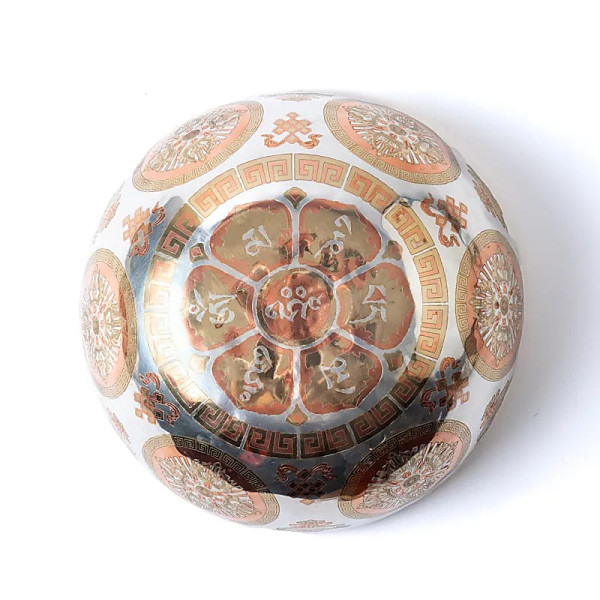 Bol chantant plaqué argent Bouddha Médecine -- ±29 cm ； ±2550-2750g