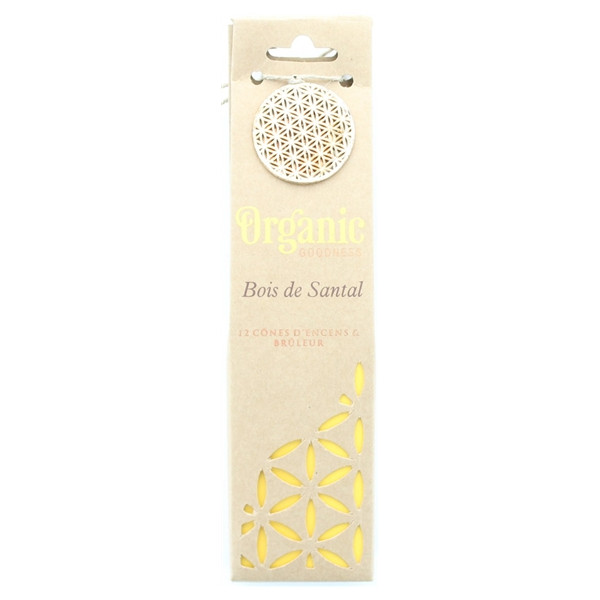 Encens Cône Organic Bois de Santal 41 grs