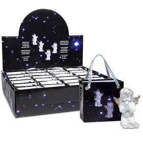 Emballé par 24, Angel priant pour la paix dans un sachet cadeau - 5,3 cm