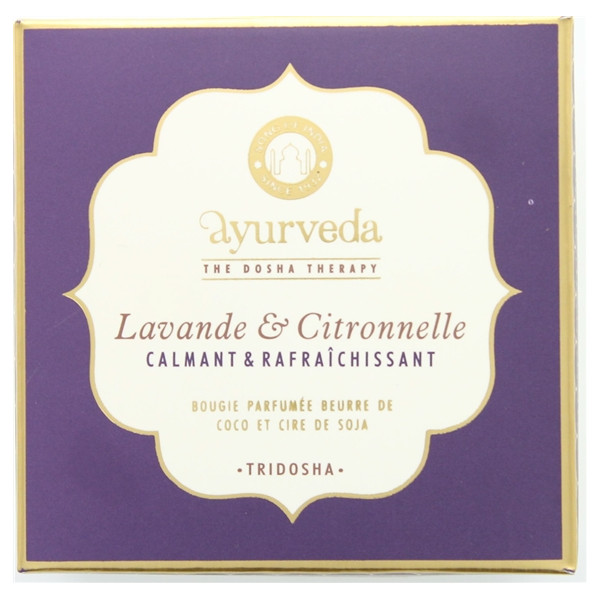 Bougie parfumée Ayurvéda en Cire végétale Tridosha 200 grs