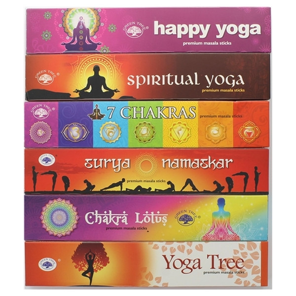 Coffret Encens Bâton Green Tree Yoga 6 Fragrances