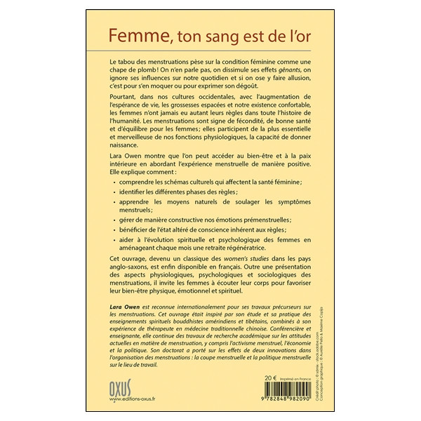 Femme, ton sang est de l'or - Accueillir la sagesse des menstruations