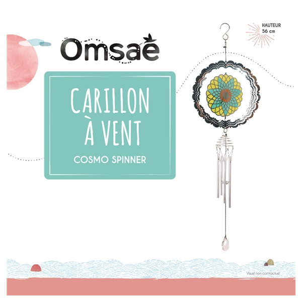 Carillon à vent Cosmo Spinner Rosace 56 cm