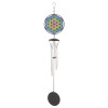 Carillon à vent Attrape-soleil Fleur de Vie 46 cm