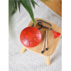 Mini Tongue Drum Rouge Diamètre 15 cm