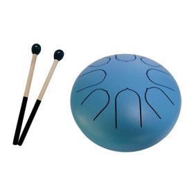 Mini Tongue Drum Bleu Diamètre 15 cm