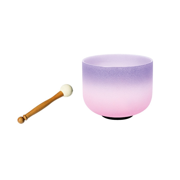 Bol Chantant en Cristal Candy Violet et Rose Diamètre 15 cm