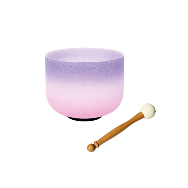 Bol Chantant en Cristal Candy Violet et Rose Diamètre 15 cm