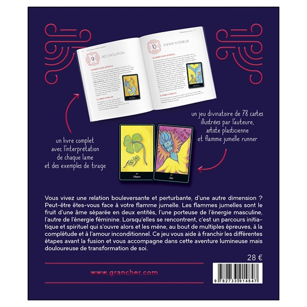 Le Grand jeu des Flammes Jumelles - Le livre & le jeu de 78 cartes - Coffret