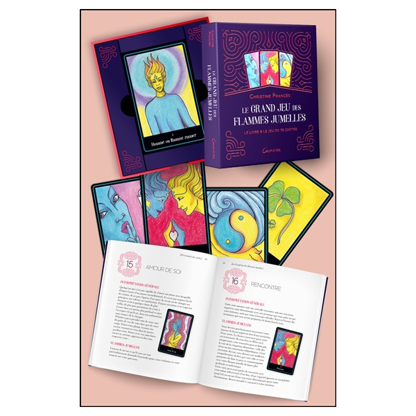 Le Grand jeu des Flammes Jumelles - Le livre & le jeu de 78 cartes - Coffret
