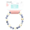 Bracelet Sodalite Perles rondes 8 mm et Perles bois 1 cm