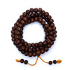 Mala Rudraksha 108 grains poliee -- 1.0 cm