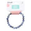Bracelet Sodalite et Hématite Perles rondes 8 mm