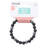 Bracelet Onyx et Hématite Perles rondes 8 mm