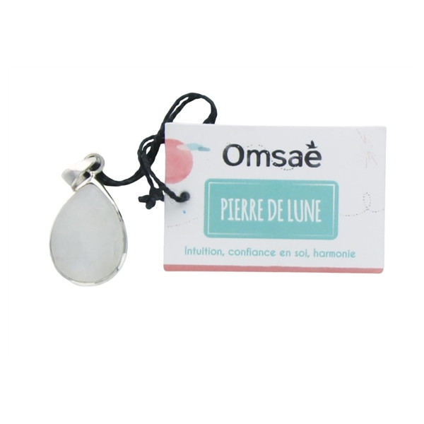 Pendentif Pierre de Lune Argent 925 Forme goutte Petit modèle
