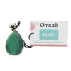 Pendentif Malachite Argent 925 Forme goutte Grand modèle