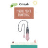 Pendule Pointe Quartz Rose et Métal argenté vieilli Design Witch
