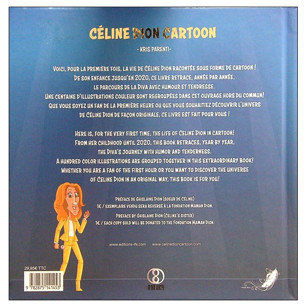 Céline Dion Cartoon - Bilingue : Anglais/Français