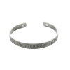 Bracelet cuivre avec Aimants Jonc finition métal argenté