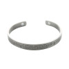 Bracelet cuivre avec Aimants Jonc finition métal argenté
