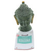 Statuette Tête de Bouddha en Laiton vert antique 11.5 cm