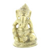 Statuette Ganesh assis en Laiton doré mat 8.2 cm